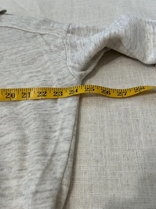 Free People Beach Arrival Hoodie XS Slouchy Heathered Grey with Toggle Detail - Picture 10 of 16